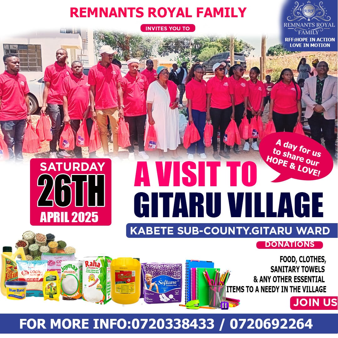Gitaru Charity Outreach Poster